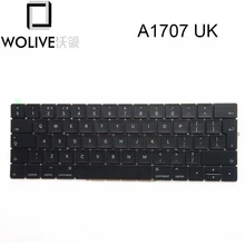 Wolive For MacBook Pro Retina 15″ A1707 2016 2017 MPTR2LL/A MPTT2LL/A UK Keyboard