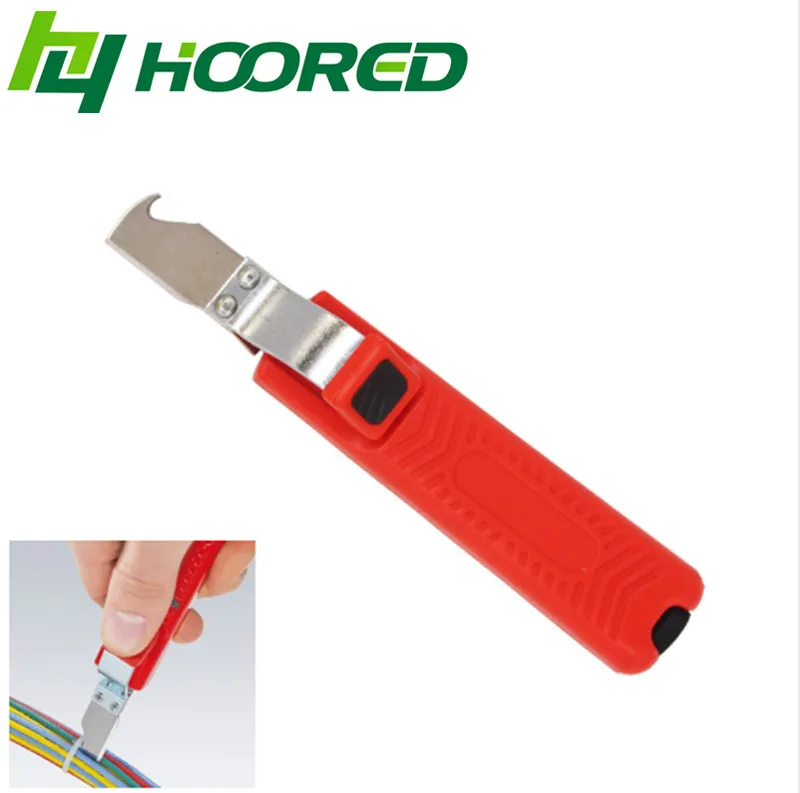 

HY25-6 wire stripper knife PVC,rubber,PTFE silicone 8-28mm cable stripping knife small electrician knife