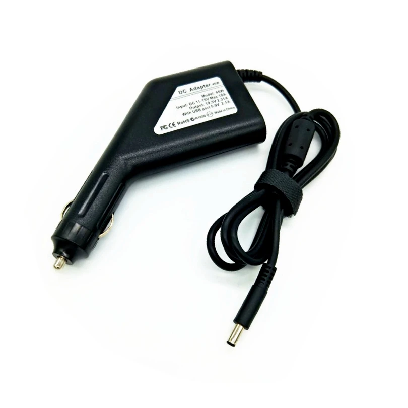 19.5V 2.31A 45W Laptop DC Car Adapter Charger for DELL XPS 12 13 13R