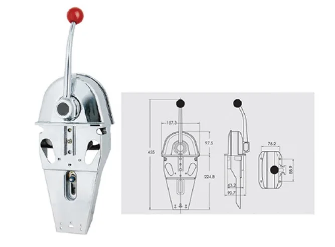 

New Universal Top Mount Marine Boat Single Lever Handle Engine Control Box