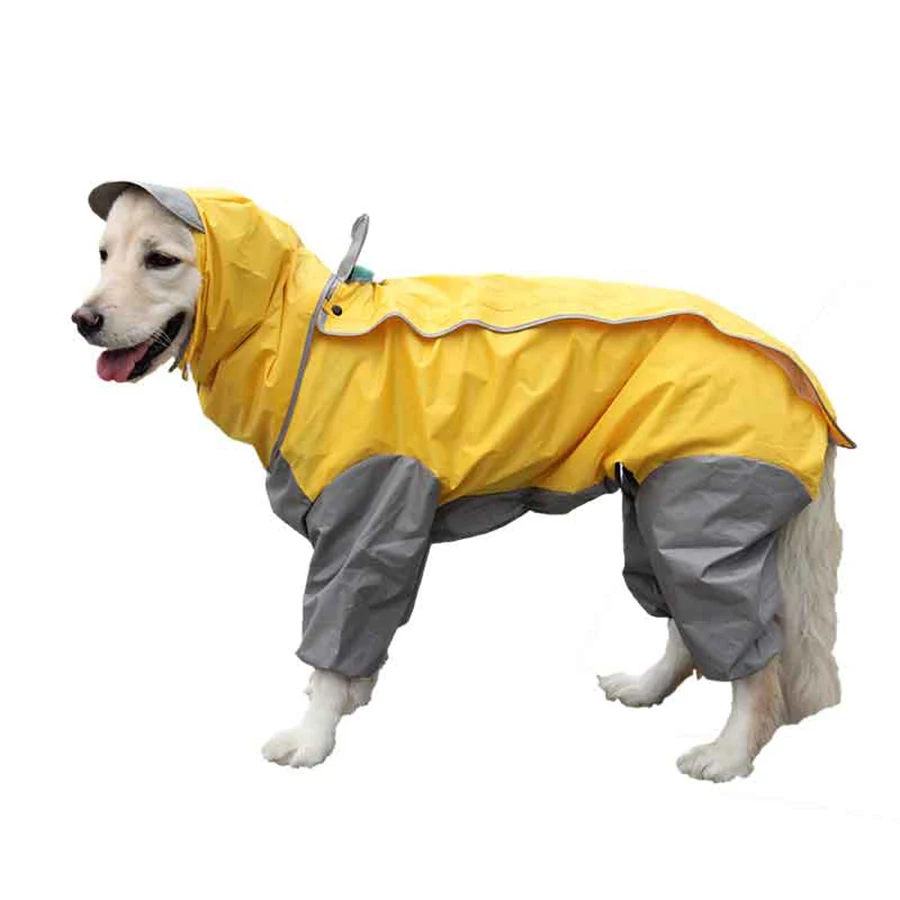 

Free Shipping Dog Raincoat Large Plastic Solid Pet Clothes Perro Ropa De Perro Grande Ropa Para Perro Big Large Clothes YY004