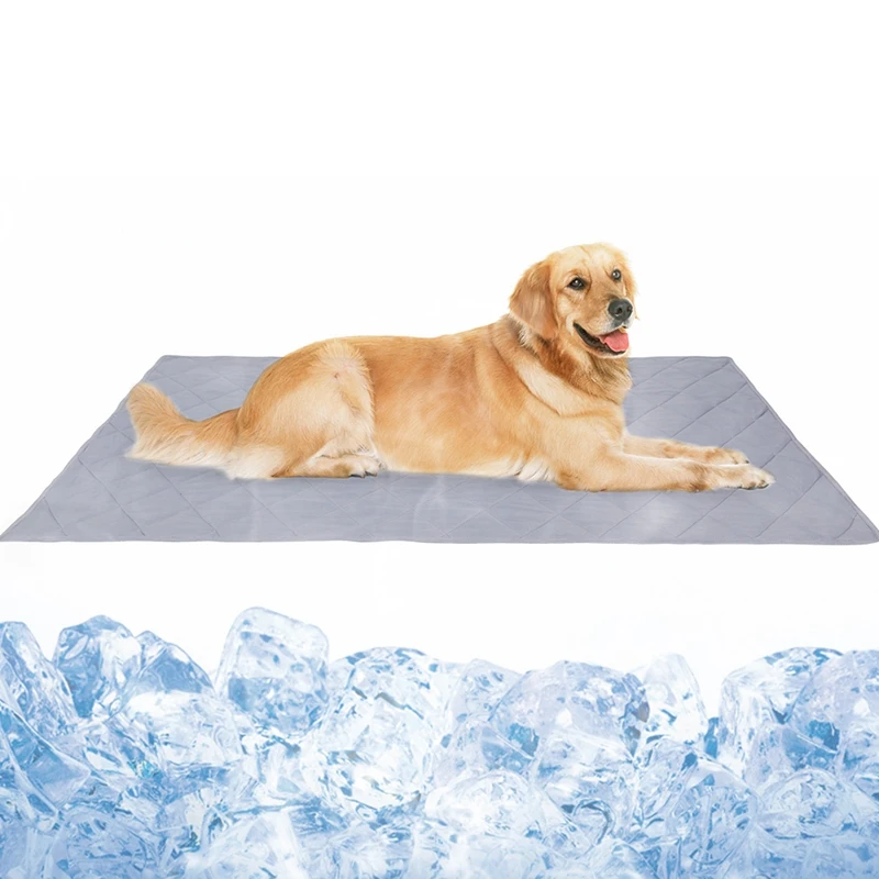 cheap Pet Cooling Mats Summer Sleeping Mat Pad Blanket For Dogs Cats Sofa Portable Tour Camping Yoga Sleeping Pet Accessories 80*110cm