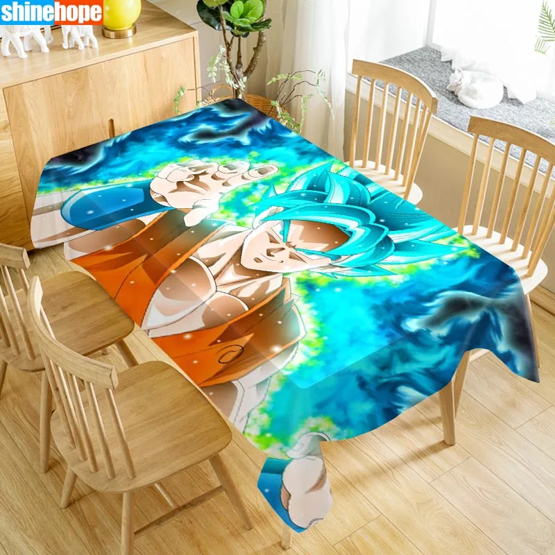  Dragon Ball Z Tablecloth Cloth Thicken Oxford Rectangular Table Cloth for Wedding Customizable size
