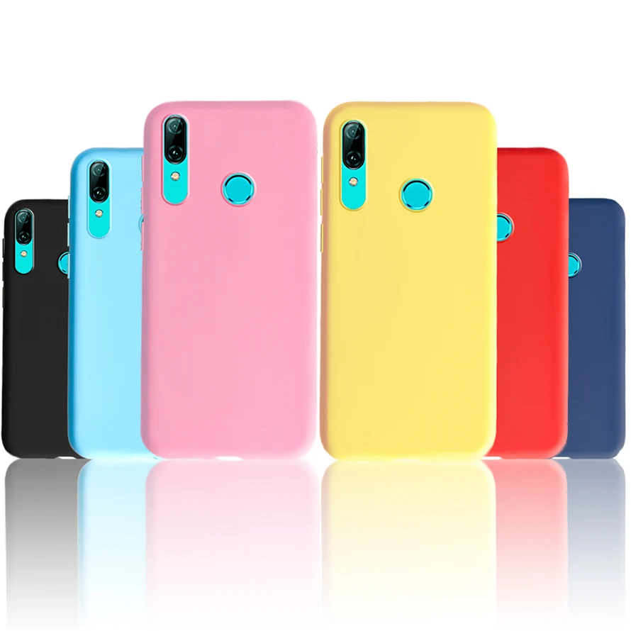 

Cute Case For Funda Huawei P Smart 2018 FIG-LX1 Matte Candy Color Silicone soft Cases For Huawei P Smart 2019 POT-LX1 POT-LX1AF