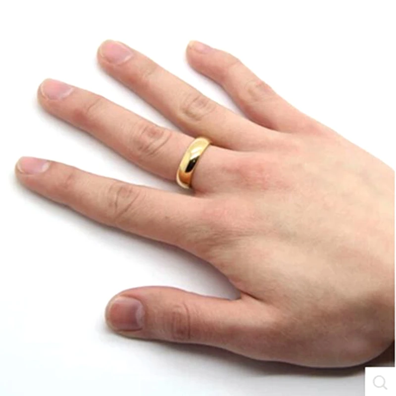 Zzred Stainless Steel Animal Pet Cute Dog Cat Paw Print Finger Rings for Women Men Promise Band 6MM