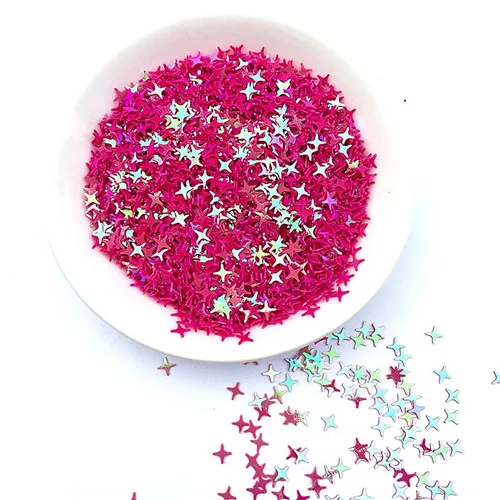rose Блеск Блестки Shimmer Diamond DIY конфетти Nail Art Отделка с блестками Свадебная вечеринка Trim домашний декор конфетти Nail Sequins(15 г - Цвет: rose
