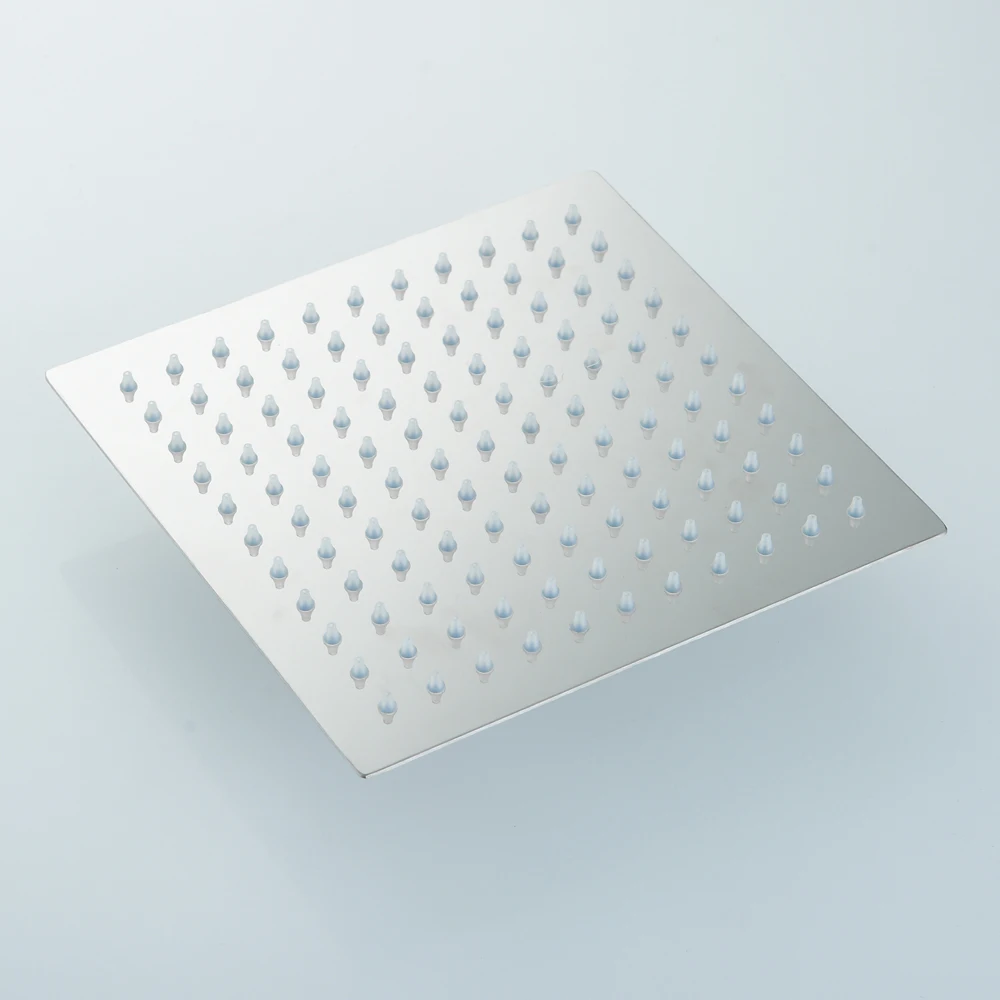Kaufen BAKALA Runde   square 8 10 12 zoll Edelstahl Duschkopf Badezimmer Dusche Wasserhahn Kopf Regen Ultradünne Dusche kopf LC1010