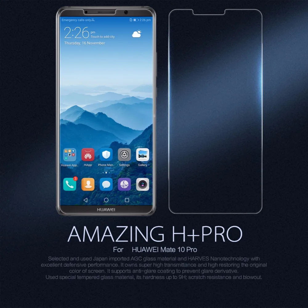 

For HUAWEI Mate 10 Pro band Screen Protector Nillkin Amazing H+PRO Tempered Glass For HUAWEI Mate 10 Pro protective film