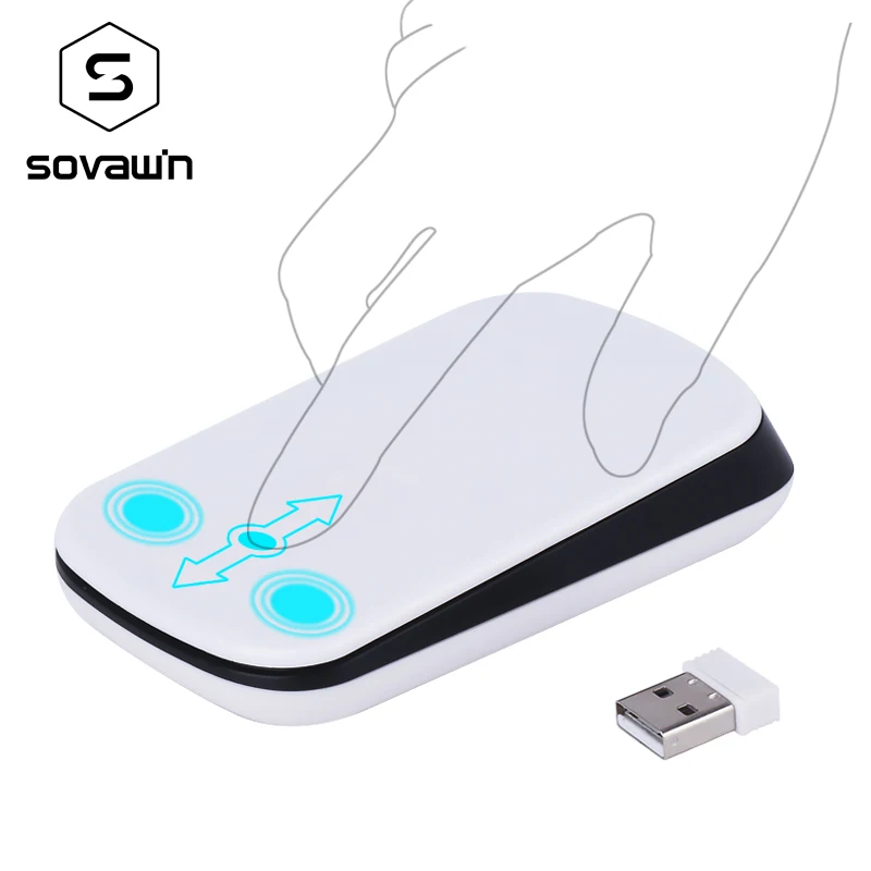 

Sovawin Touch Arc Wireless Mouse Ultra Thin USB Optical Mini Slim Mouse 1200 DPI Mice For desktop Computer Mause Laptop Notebook