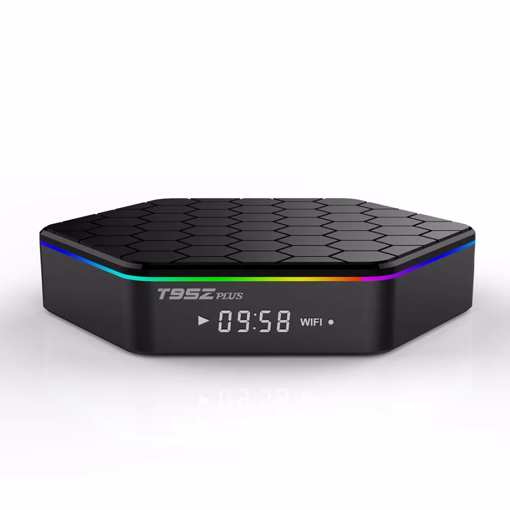 T95Z Plus Smart tv Box 2G/16G 3g/32G Amlogic S912 Android 7,1 шестигранный корпус Отображение времени Bluetooth 5G двойной wifi 3D 4K 1000M LAN