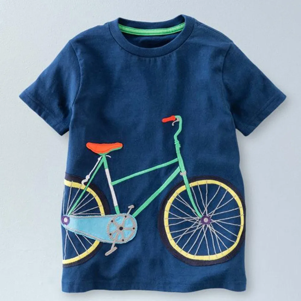 Одежда для маленьких мальчиков и девочек одежда с короткими рукавами для маленьких мальчиков летние топы с рисунками, Футболка Блуза JAN14