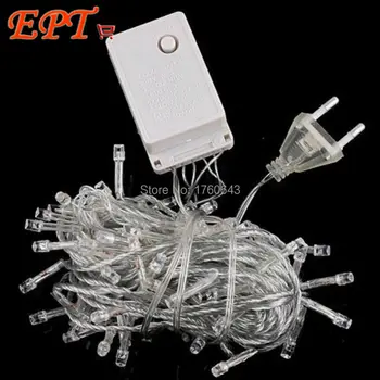 String Light 100 LED 10M Christmas/Wedding/Party Decoration Lights  AC 110V 220V  outdoor Waterproof led lamp 9 Colors