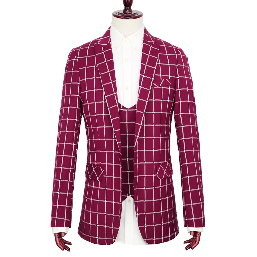 TOTURN 2018 جديد تصميم 3 قطع الرجال دعوى مجموعة سهرة حزب اللباس دعوى شريط نمط سترة سترة بانت السراويل سترة عارضة الدعاوى