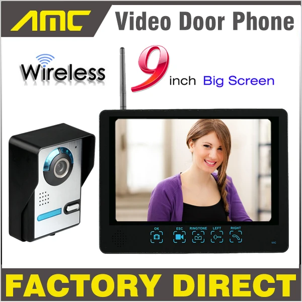 Wireless Video Door Phone Camera + Night Vision + Record + LCD
