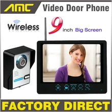 9″ Touch Key Monitor Wireless Video Door Phone Intercom Doorbell recording system IR Night Vision Camera Video Record function