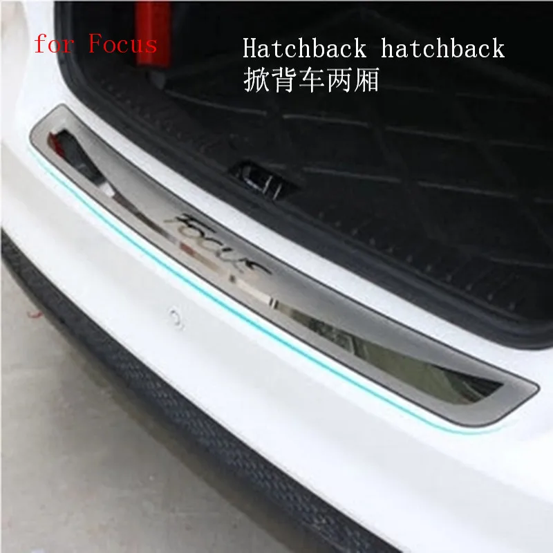 

Fit For 2012 2013 2014 for Ford Focus Mk3 Hatchback Rear Deck Bumper Protector Panel Boot Cover Sill Plate Trunk Trim