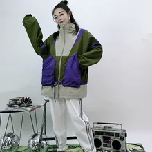 Новые стили моды женщин, осень, мода, цвет, шнурок, дизайн талии, свободные BF куртки