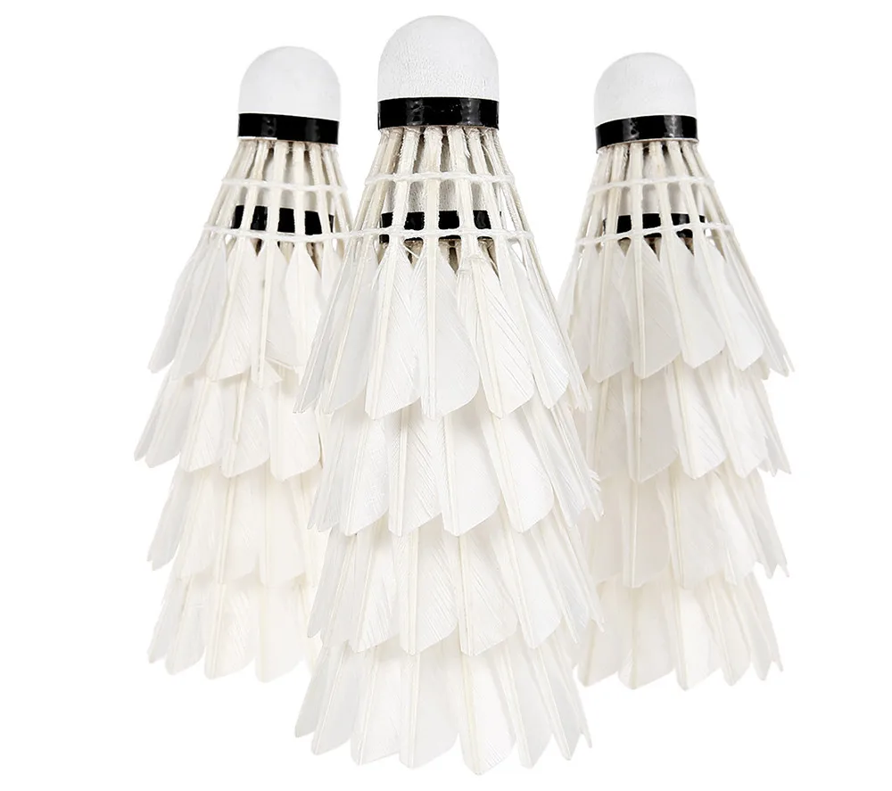 12Pcs plumes volants formation Badminton balle durable Birdies Game Sports.