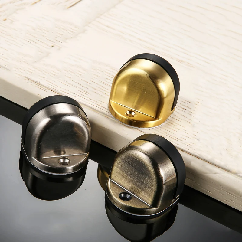 

Rubber Door Stops Sticker Door Stopper Wood Door Holder Toilet Glass Door Hidden Doorstop Furniture Hardware