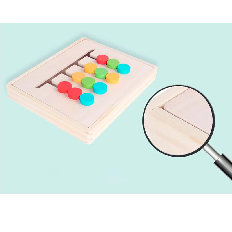 Монтессори Ранние развивающие математические сочетающиеся цвета игрушки для детей ясельного возраста деревянные игрушки 4 цвета соответствующие Обучающие игрушки мышления