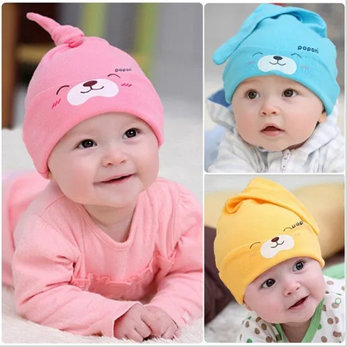 

Hot Selling Lovely Baby Sleep Hat Newborn Cap Kids Boys Girls Hats Beanies