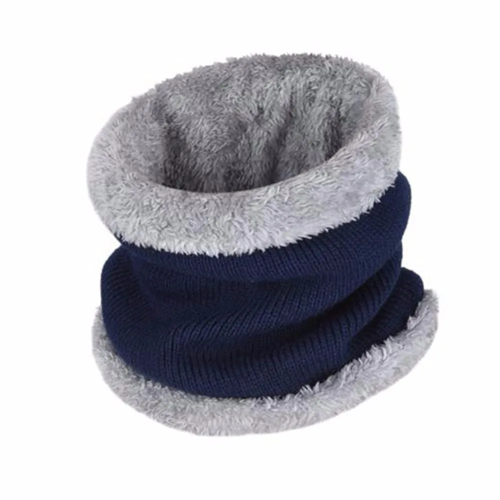 SYi Qarce, комплект из 2 предметов, детская теплая зимняя Толстая вязаная шапка с шарфом, Skullies Beanies, для мальчиков и девочек 6-12 лет
