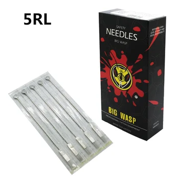 

Disposable Sterilized BIGWASP Premium Quality Tattoo Needles 5 Round Liner (5RL)--50pcs/box Wholesale