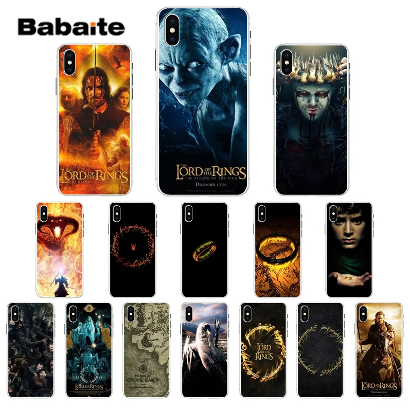 

Babaite lord of the rings Movies TPU Soft Phone Accessories Cell Phone Case for Apple iPhone 7 6 6S 8 Plus X XS MAX 5 5S SE XR