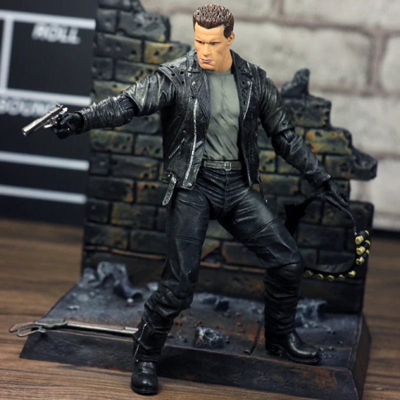 NECA Terminator 2: Судный день T-800 Арнольд Шварценеггер ПВХ фигурка Коллекционная модель игрушки подарок
