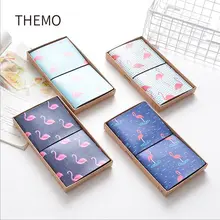 4 вида конструкций Фламинго Love Bird pu покрытие DIY ежемесячный график Тетрадь в кожаном переплете путешествия Журнал Дневник повестки планировщик блокнот