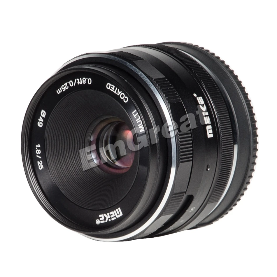 Meike 25 мм F1.8 ручной широкоугольный объектив APS-C рамка объектива для sony E Mount/для Fuji/M4/3 камеры A6500 A7 A7II A7R X-T1 2