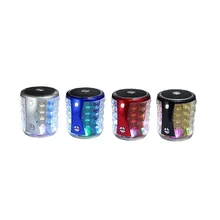 T 2096A Colorful LED Lights Bluetooth Audio Portable Stereo Music Wireless Speaker Support MP3 TF Card