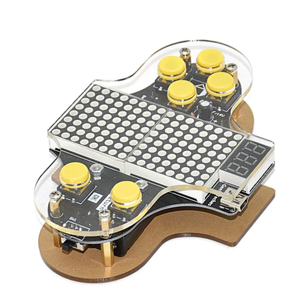 

Upgraded Electronic DIY Game Console Kit V2 Soldering Practice Kit with Open Source larger control area