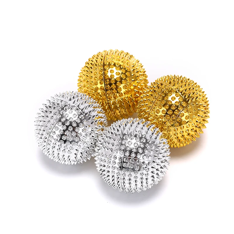 2Pcs 5.7*5.7cm Magnetic Massage Ball Acupuncture Ball Pain Relief Massager Finger Massage Ring Acupressure Health Care