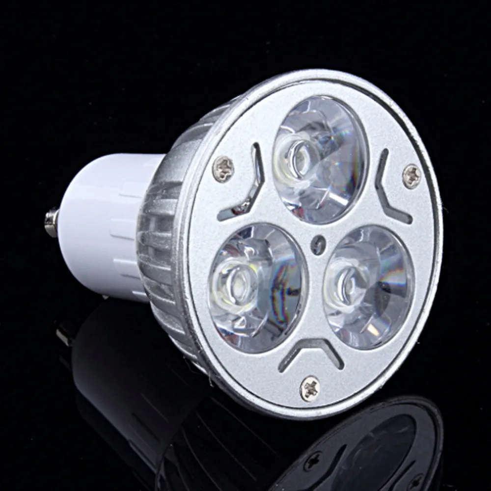ICOCO Высокая интенсивность света Бытовая Офис лампы освещения GU10 220 V 3 W светодиодный вниз свет лампы крутой, белый, алюминиевый пятно света