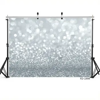 

Bokeh Silver Glitters Portrait Baby Shower Vinyl Photo Backgrounds Birthday Party Photography Backdrops Photocall Photo Studio
