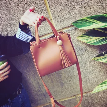 

Women's handbag spring fashion brief tassel bag handbag one shoulder cross-body small bags