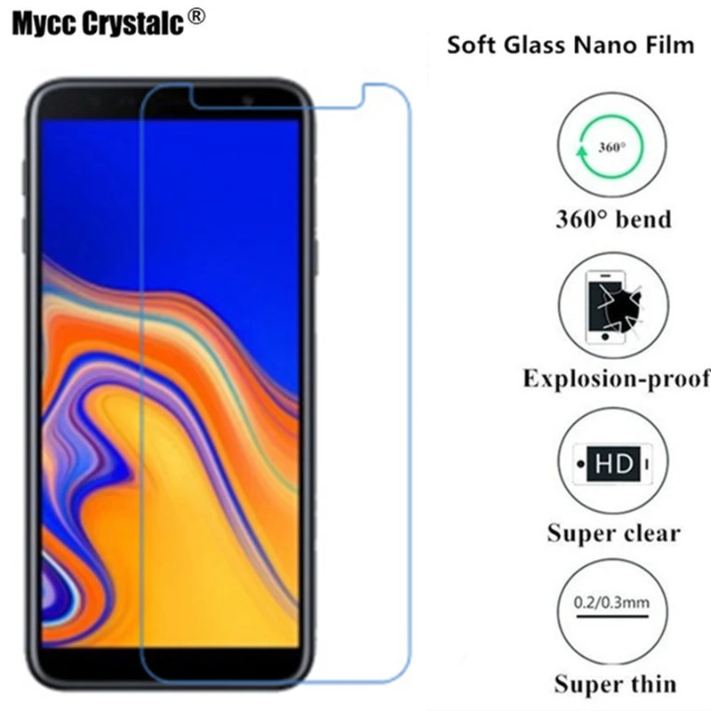

Super thin clear Soft Glass Screen Protector For Samsung Galaxy J4 Plus/J6 Plus 2018 J610 Nano Explosion-proof Protective Film