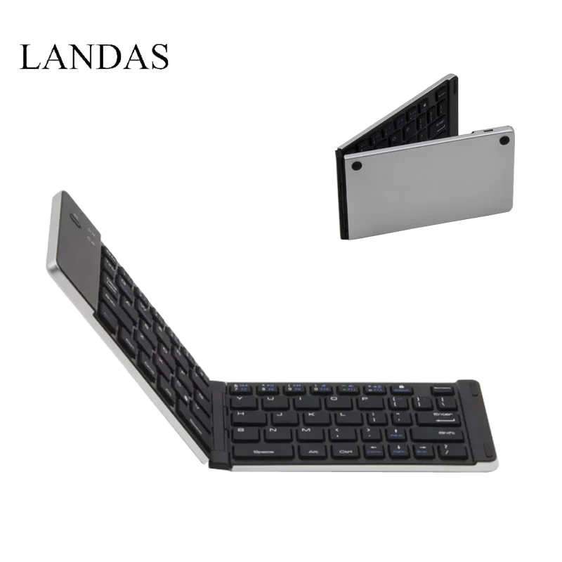 Landas Bluetooth складная клавиатура для планшета Android карманная Беспроводная систем IOS Windows Android|Клавиатуры| |