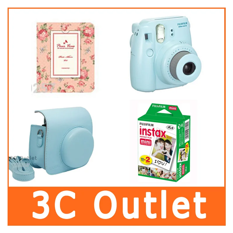 Fujilfilm Instant Mini 8 Camera + Caiul Mini8 Camera Bag