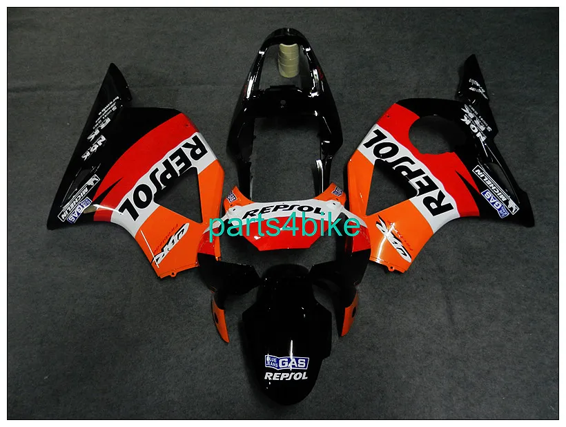 ABS Fairing For Honda CBR954RR 2002 2003 REPSOL Black orange white