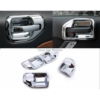 

Chrome Interior Door Handle Bowl Covers Inner Trim For Jeep Wrangler 07 08 09 10 11 12 13 14 2015 [QPA219]