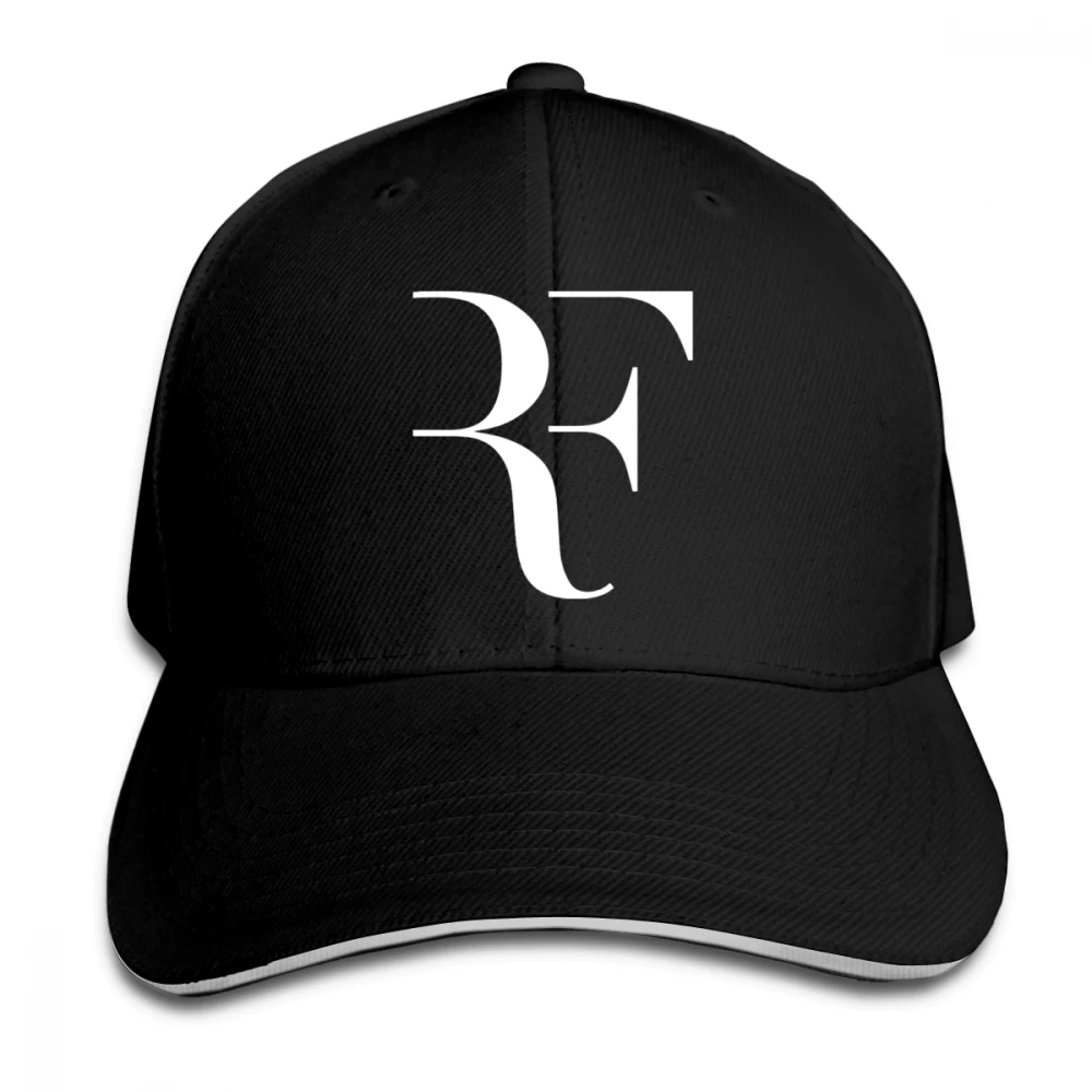 

Mens Womens Roger Federer RF Print Baseball Cap Adjustable Unisex Custom Hip Hop Snapback Cap Hats