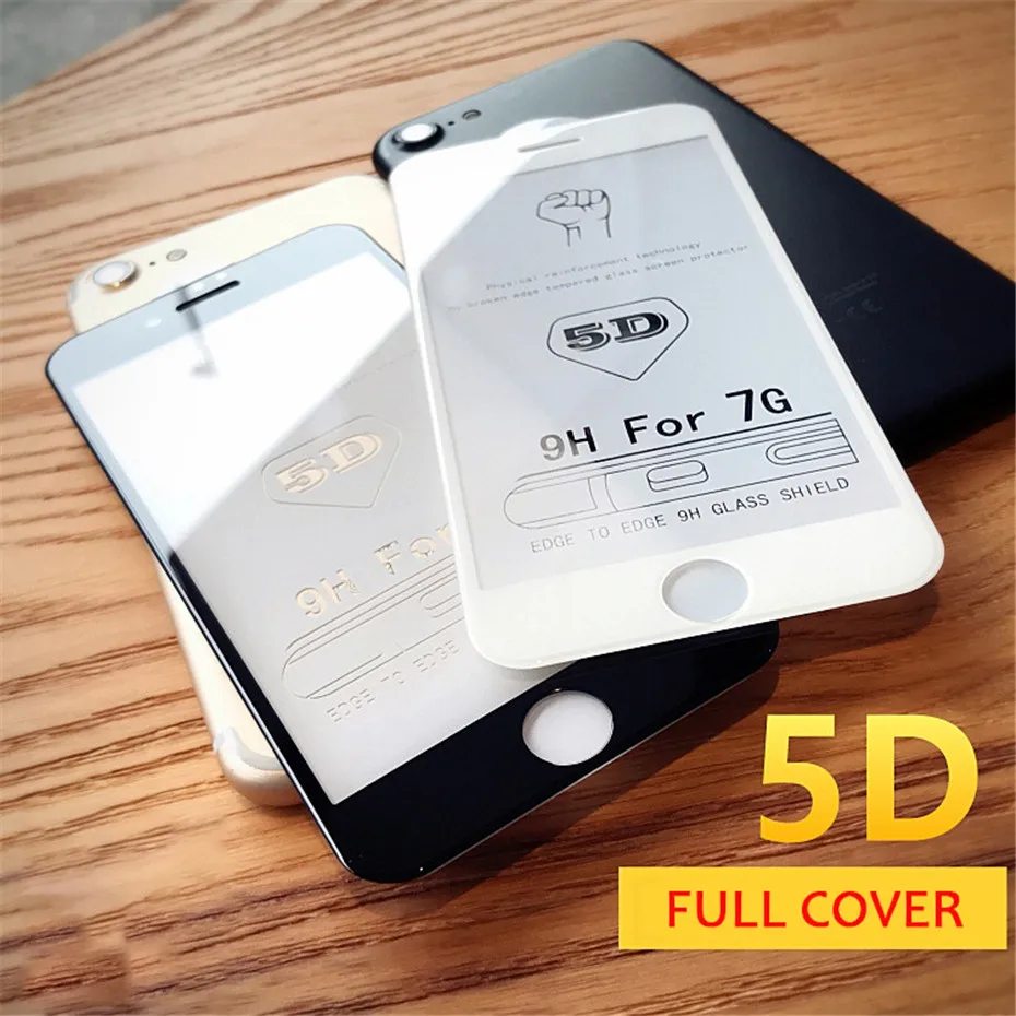 MOUSEMI Protective Glass For iPhone 6 6s 7 X XR XS MAX 8 Plus Screen Protection 5D Full Cover Tempered Glass On The For iPhone 6 (11)