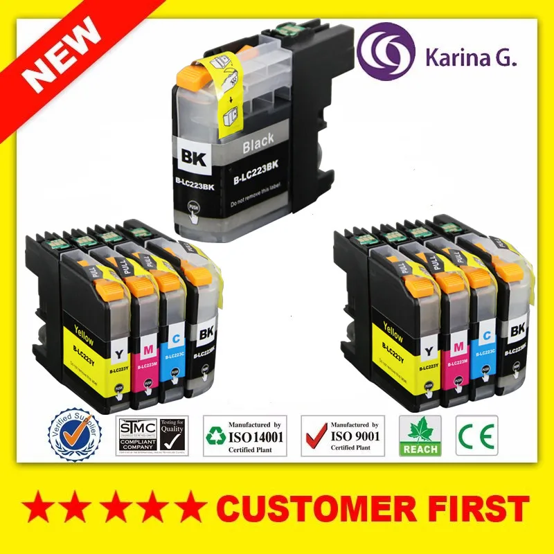 

9PK for LC223 Compatible ink cartridge Brother DCP-4120DW MFC J4420DW J4620DW J4625DW J5320DW J5620DW J5625DW J5720DW printer