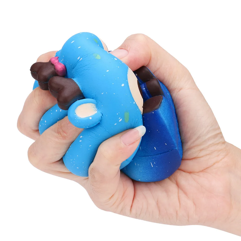 2018 Горячий Новый 12,5 см Galaxy олень крем Ароматические Squishy замедлить рост сжатие ремень Дети игрушка в подарок Aug17