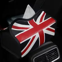 Новинка года кожа коробка ткани автомобиля автоматический насос кассета держатель Творческий Съемный Бумага салфетка Организатор подходит для BMW Mini