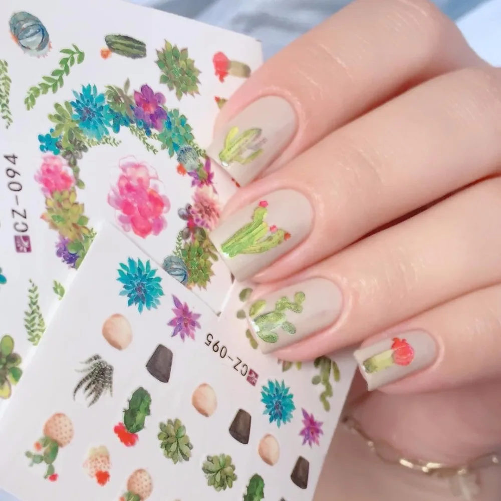 KADS Nail sticker Nail Stickers Cartoon design slider nail art sticker nails sticker art Water decal sliders manicure wraps