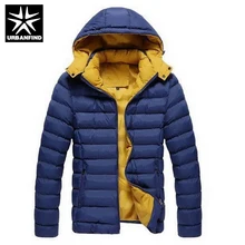 URBANFIND Мужчины Зимой Вниз Пальто мужской Хлопок Верхняя Одежда Большой Размер М-5XL Супер Теплый С Капюшоном Дизайн Человек Толстые Куртки