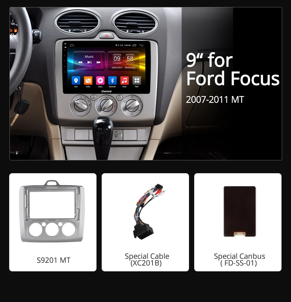 Clearance Ownice K1 K2 Octa Core Android 8.1 Car Radio DVD player GPS Navi 2G/32G Support 4G For Ford Focus 2007 2008 2009 2010 2011 1 Clearance Ownice K1 K2 Octa Core Android 8.1 Car Radio DVD player GPS Navi 2G/32G Support 4G For Ford Focus 2007 2008 2009 2010 2011 1